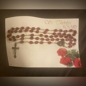 St. Thérèse Rosary with Red Beads